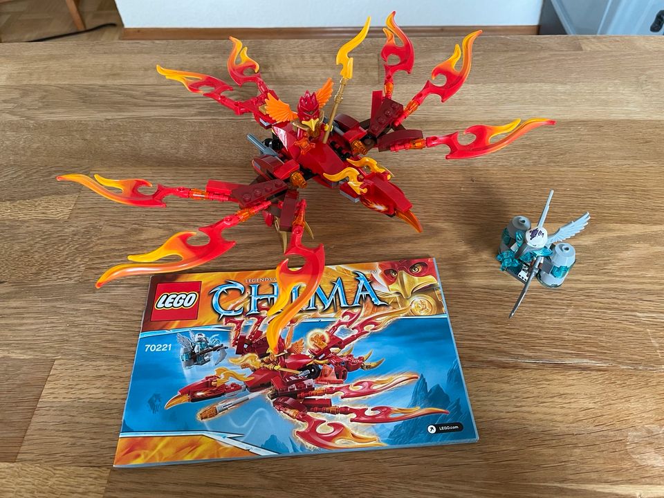 Lego Chima 70221 + 70131, Ultimativer Phönix + Nashorn Cruiser in Schaalby