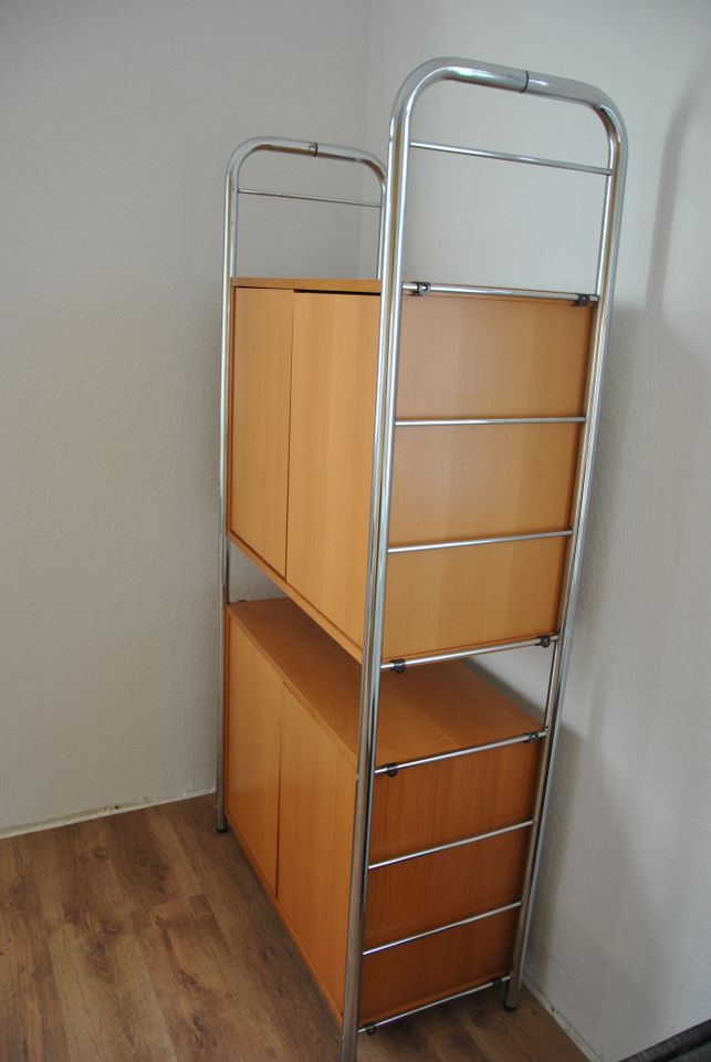 Ikea Regal Schrank System Niklas Chrom/ Buche in Vreden