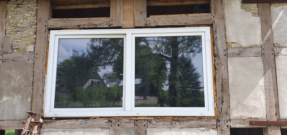 Kuststoff-Fenster 2 Fach verglast 257x138 cm (B x H)  2 Flügelig in Belm