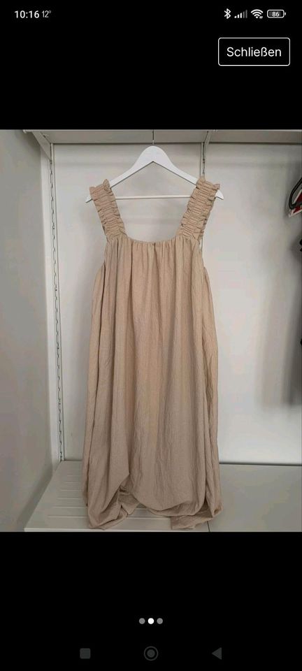 Suche H&M Trägerkleid Kleid Maxi Overzize Beige 34/36/38 in Wülfrath