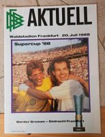 Programmheft Supercup 88 Werder Bremen - Eintracht Frankfurt Bayern - Laufen Vorschau