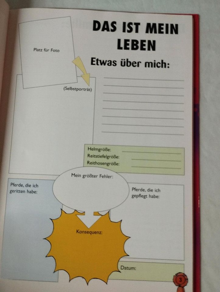 Mein Pferde aktiv Buch,mit viel Platz für eigene Notizen in Ellingen