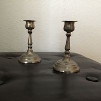 2 Kerzenständer Leuchter aus Eisen/Metall, massiv, Sachsen-Anhalt - Reddeber Vorschau