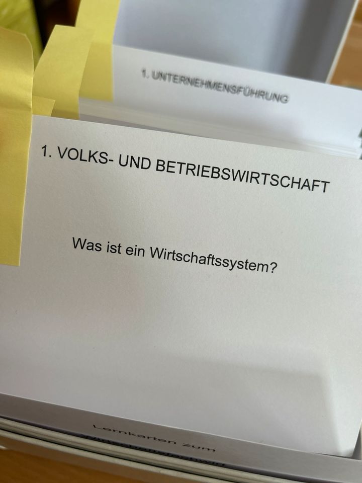 Lernkarten Wirtschsftsfachwirt 1. Prüfungsteil / WQ Lais in Renningen