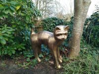 Figur Skulptur Statur Katze in Gold  Außen/-innenDekoration Häfen - Bremerhaven Vorschau