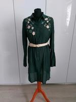 lange Tunika Bluse Kleid grün Stickerei Baumwolle 42  40 xl l m Hessen - Fulda Vorschau
