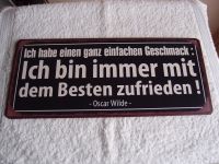 Kleines Blechschild von Lafinesse.eu mit Spruch von Oscar Wilde Berlin - Reinickendorf Vorschau