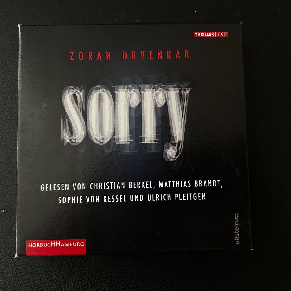 Hörbuch Audio CD „sorry“ von Zoran Drvenkar in Östringen