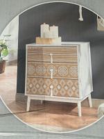 Boho Vintage Style  Kommode Weiß braun Holz Neu Häfen - Bremerhaven Vorschau