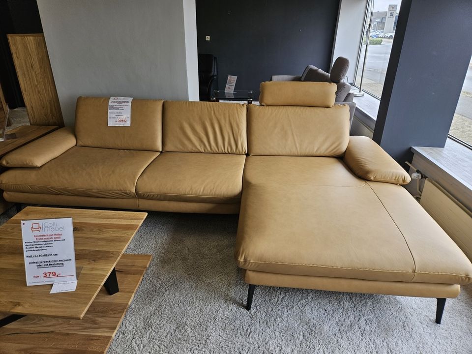 NEU ECHTLEDER Couch Wohnlandschaft Ledersofa elektrisch Relax 20% in Duisburg