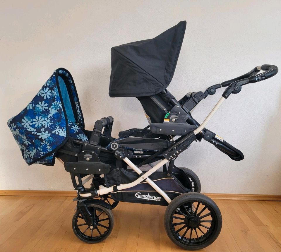 Emmaljunga, Kinderwagen, Zwillings/Geschwisterwagen in Langenargen