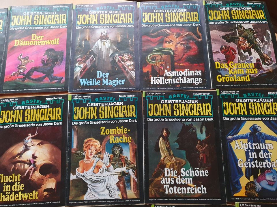 John Sinclair Roman Hefte 101-196 Jason Dark 1.Auflage aussuchen in Visbek