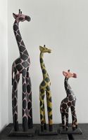 Holz Figuren Giraffen Familie Friedrichshain-Kreuzberg - Friedrichshain Vorschau