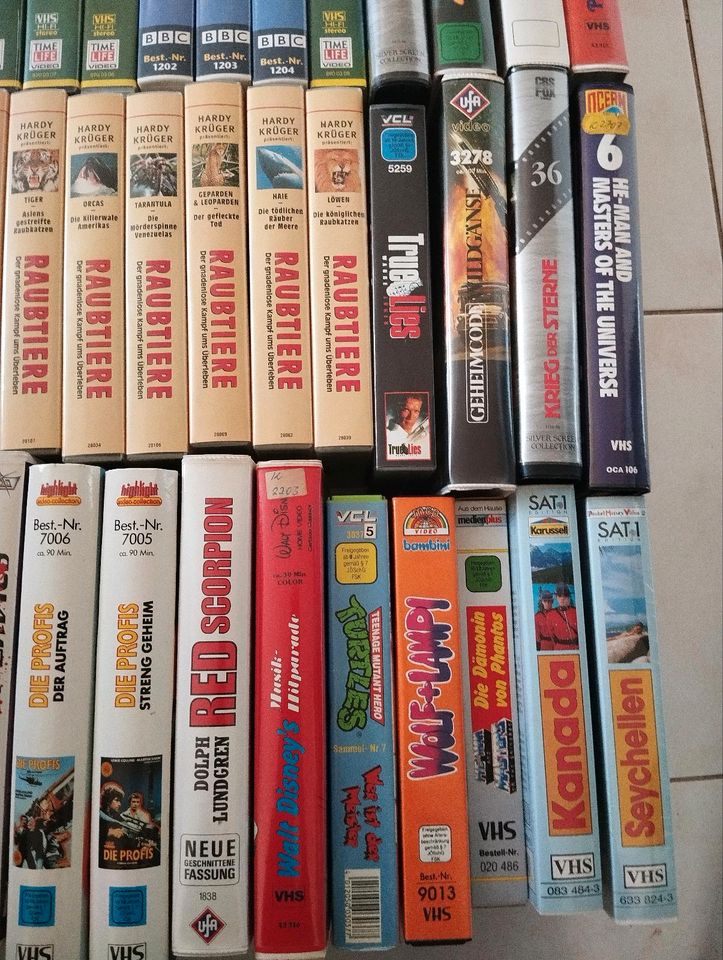 Riesen Sammlung VHS Filme RARITÄT / SAMMLER / TRÖDLER in Bad Lauchstädt