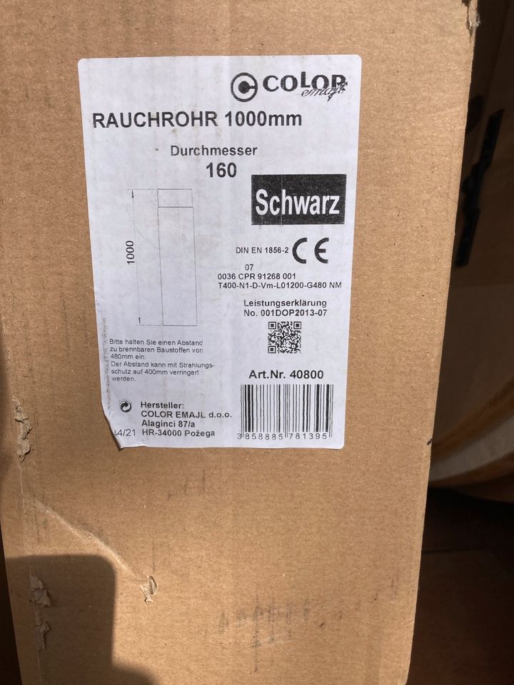 Ofenrohr original verpackt 160 mm 1000mm lang in Friesenheim