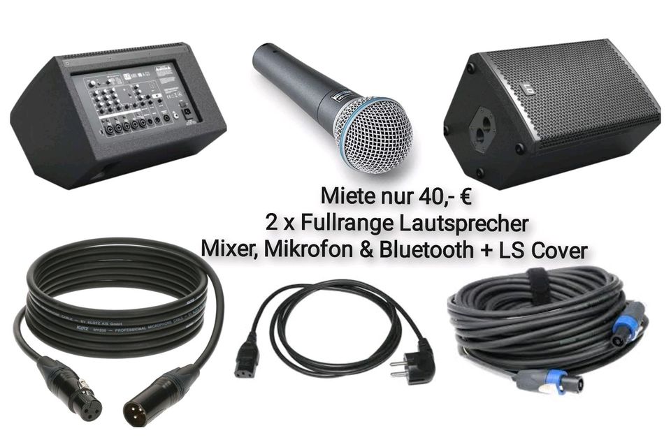 Miete / Verleih Sound- Musik-Anlage Bluetooth Mischpult & Mikro in Murg