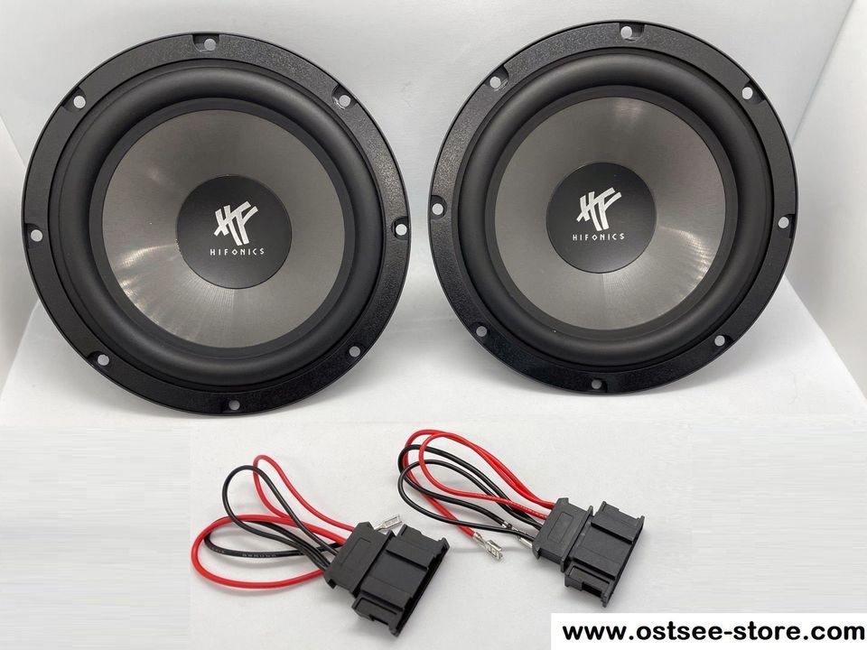 BMW 3er E90 E91 E92 E93 Hifonics Zentralbass Subwoofer Set - Neu in Sereetz