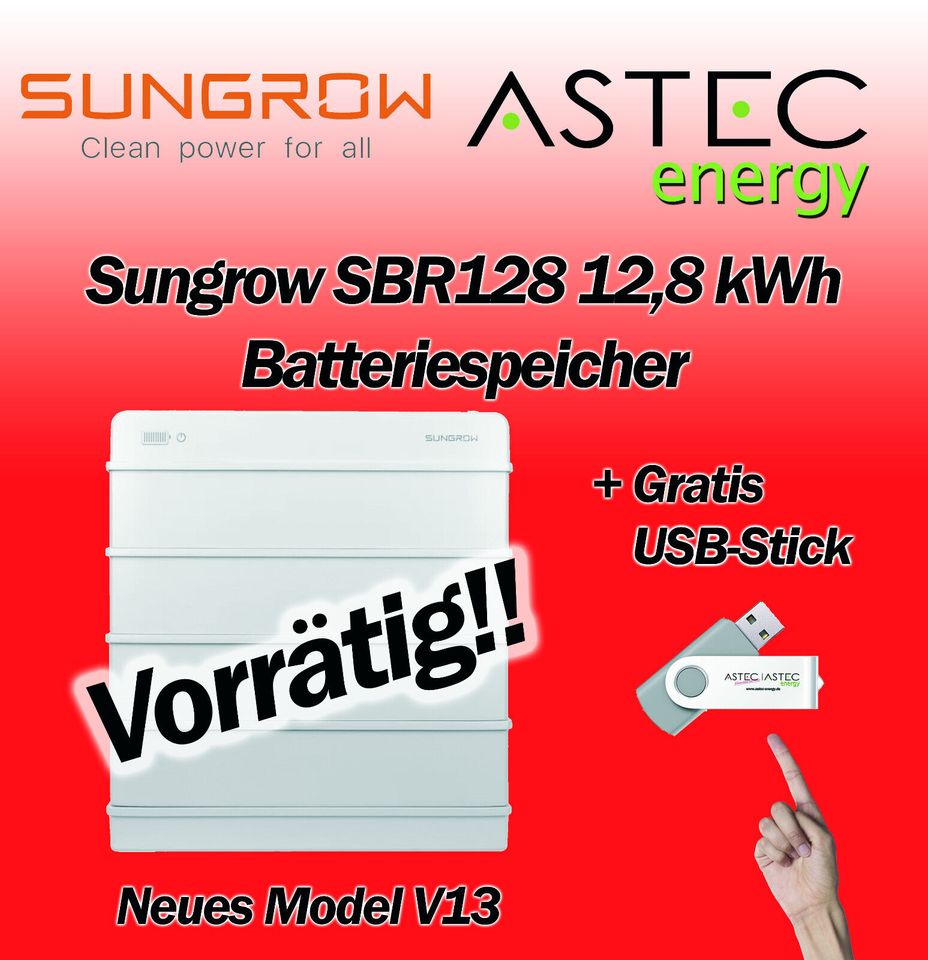 Sungrow Batteriespeicher 9,6 - 22,4kWh Batterie SBR096 - 224 V13 in Overath