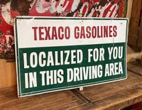 ORIG. TEXACO GASOLINES SCHILD OIL ÖL GAS STATION VINTAGE 1960 USA Nordrhein-Westfalen - Hamm Vorschau