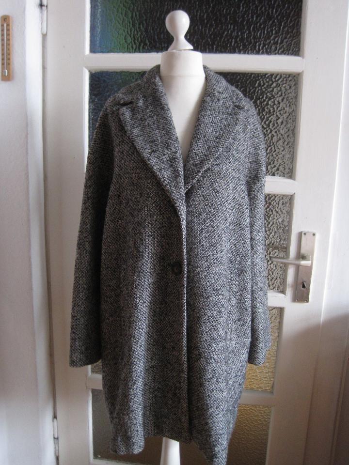 Zara Wolljacke meliert Kurzmantel Wolle Fischgrät Boho L in Hannover