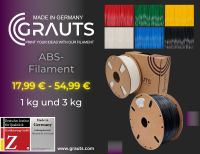 GRAUTS ABS-Filament! Made in Germany! Verschiedene Farben, 1/3 kg Nordrhein-Westfalen - Löhne Vorschau