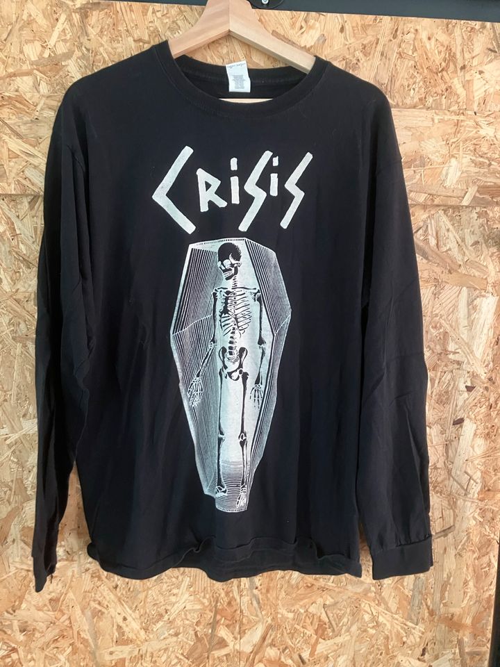 Crisis longsleeve, punk, Discharge, Subhumans, rudimentary peni in Brockel