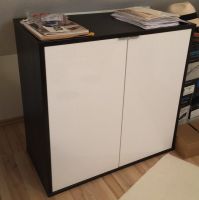 Schrank | dunkelbraun, glänzend weiß | 85x83x43 cm Dresden - Cossebaude Vorschau