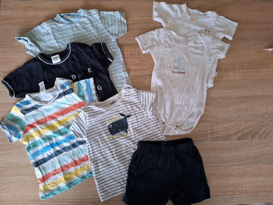 7 Teile Kurzes Set Paket 74/80 Hose Tshirt Baby Kleinkind Junge b in Göttingen