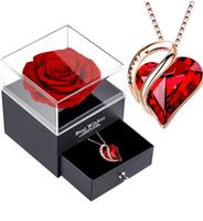 Kette 925 Silber echte Rose Geschenk Halskette Infinity Rose Sachsen - Werdau Vorschau