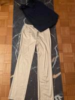 H&M Hose Set Ge. 38 M Vanille Beige Glanz Bayern - Karlsfeld Vorschau