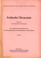 Lehrmaterial für das Fachschulfernstudium Politische Ökonomie The Sachsen - Plauen Vorschau