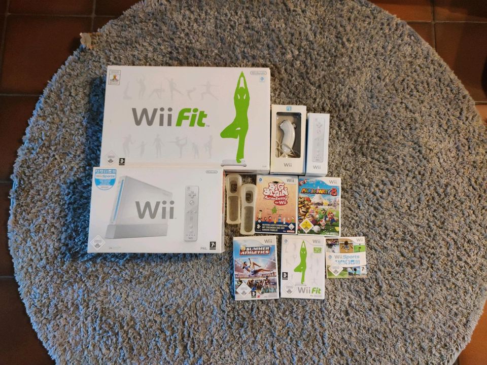 Nintendo Wii + Balance Board + Zubehör + Spiele + OVP! in Sehlem