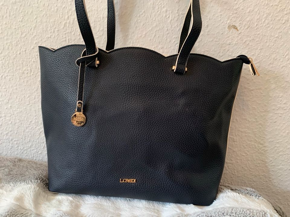 L.CREDI Tasche Handtasche Shopper blau marine in Leipzig