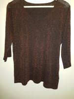 Bronze SEIDE✴ Glanz Glitzer Lurex Pulli Pullover ✴rotgold Gr 40 Saarbrücken-Halberg - Schafbrücke Vorschau