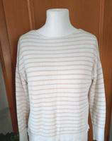 ♥️ S. Oliver Pullover weiß beige gestreift 40 ♥️ Niedersachsen - Walsrode Vorschau