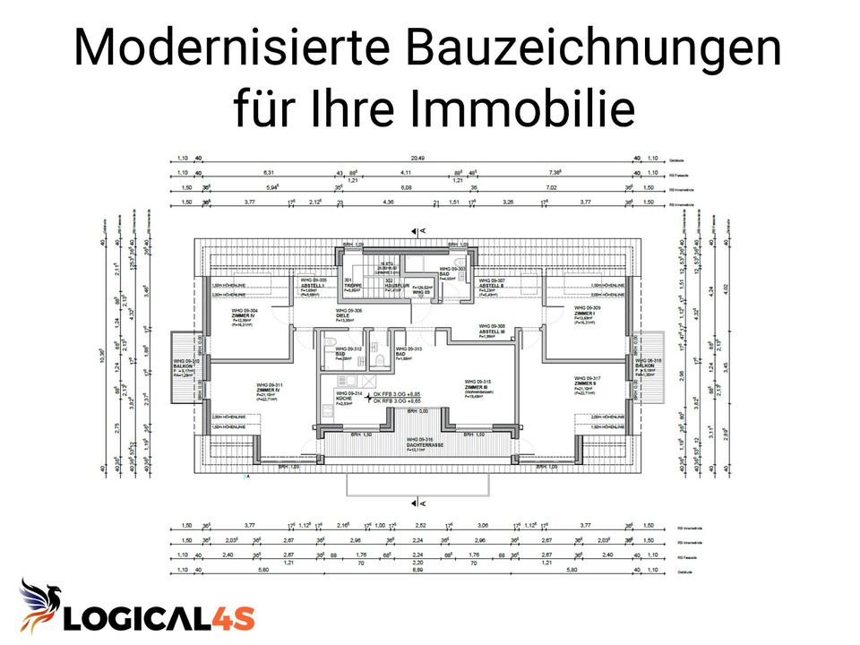 Modernisierte Bauzeichnungen für Ihre Immobilie | Expertenservice in Jena