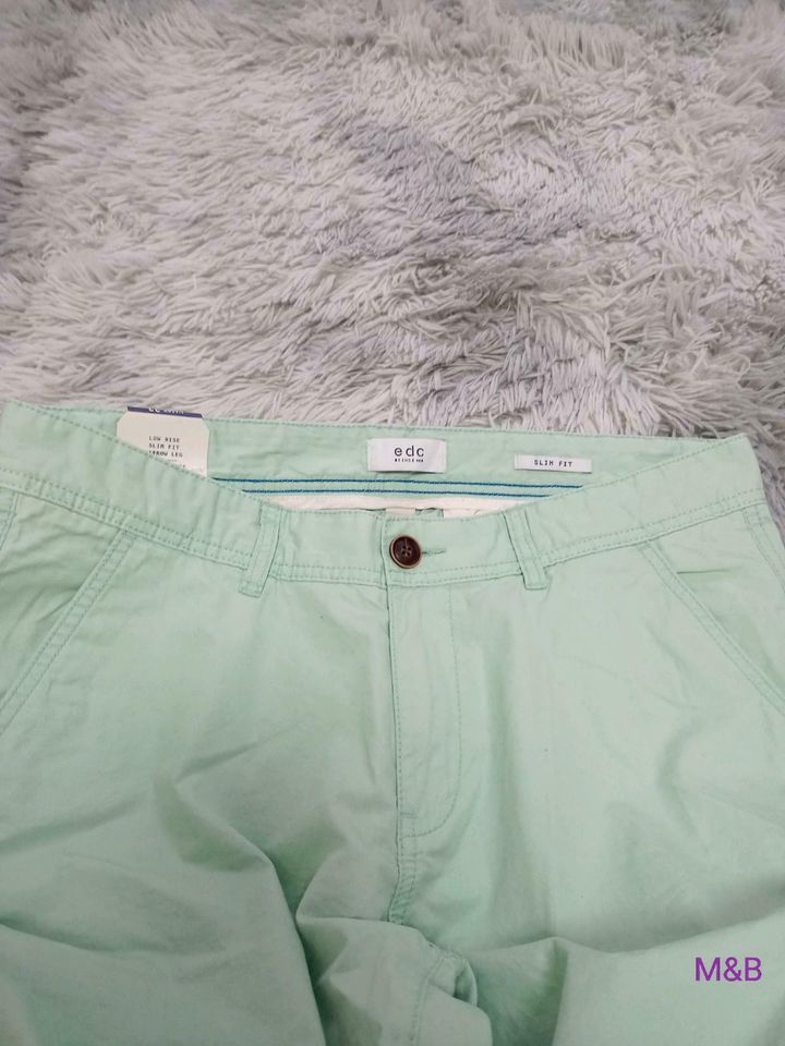 Esprit kurze Sommer Hose short W 33 XL 42 44 lindgrün neu in Eisenach