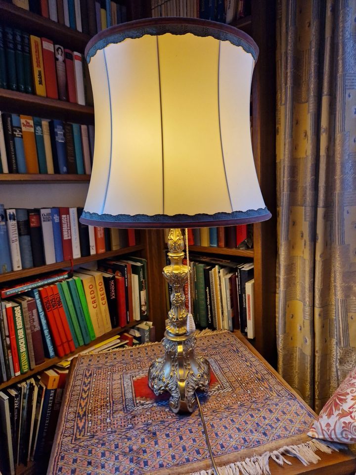 NUR NOCH BIS 2.6.: Tischleuchte Stehleuchte Lampe Vintage Gold in Salzkotten