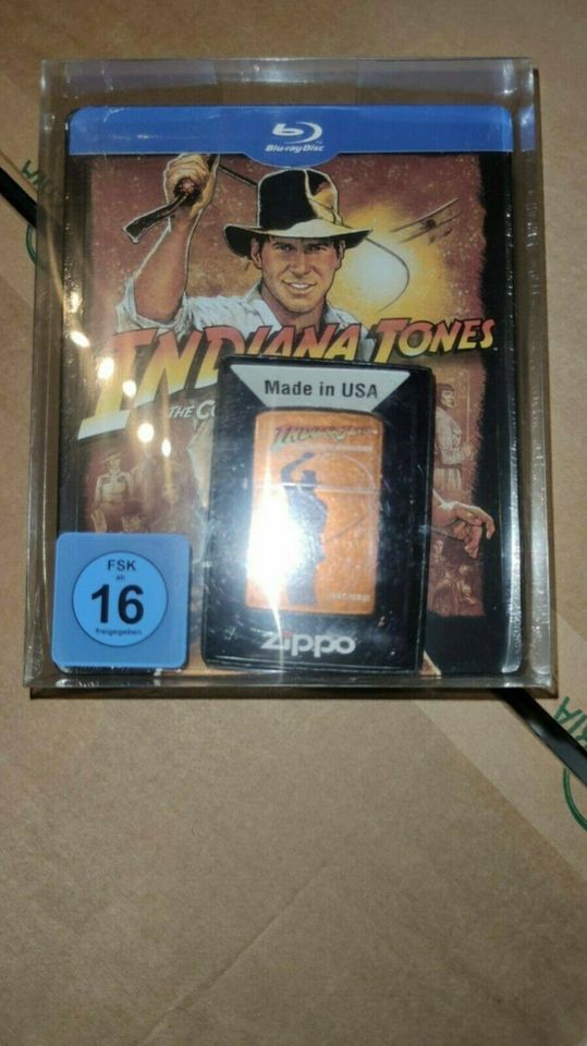 BluRay - Box - Indiana Jones - Steelbook inkl. Zippo Feuerzeug in Leipzig
