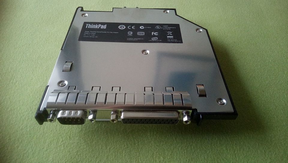IBM Lenovo Thinkpad serial parallel port bay adapter in Waldkirch