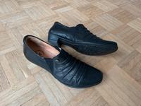 Think Slipper Halbschuhe 39 Schwarz Leder Baden-Württemberg - Karlsruhe Vorschau