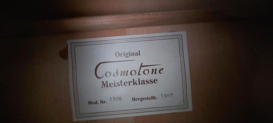 Cosmotone 1306 von 1983 !! Vintage Akustik Gitarre Top Zustand !! in Neuwied