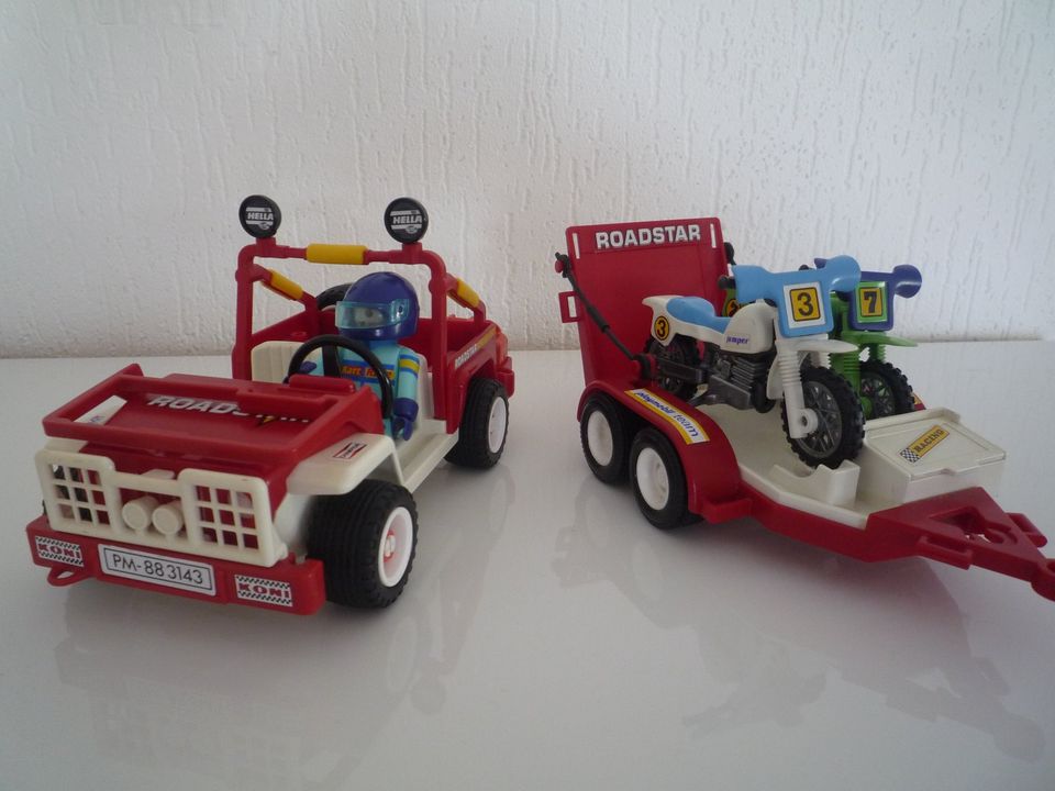 Playmobil Roadstar 1988 Jeep/Motorradanhänger  (Rarität) in Salzgitter