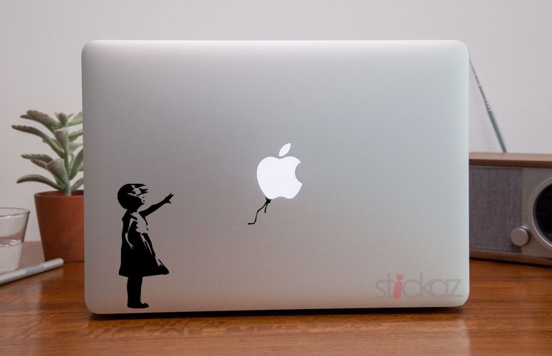 Macbook Aufkleber | Banksy Girl Balloon | Sticker | Laptop