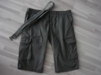 Tom Tailor  Bermuda Shorts Herren, Gr. 33, oliv mit Gürtel Berlin - Lichtenberg Vorschau