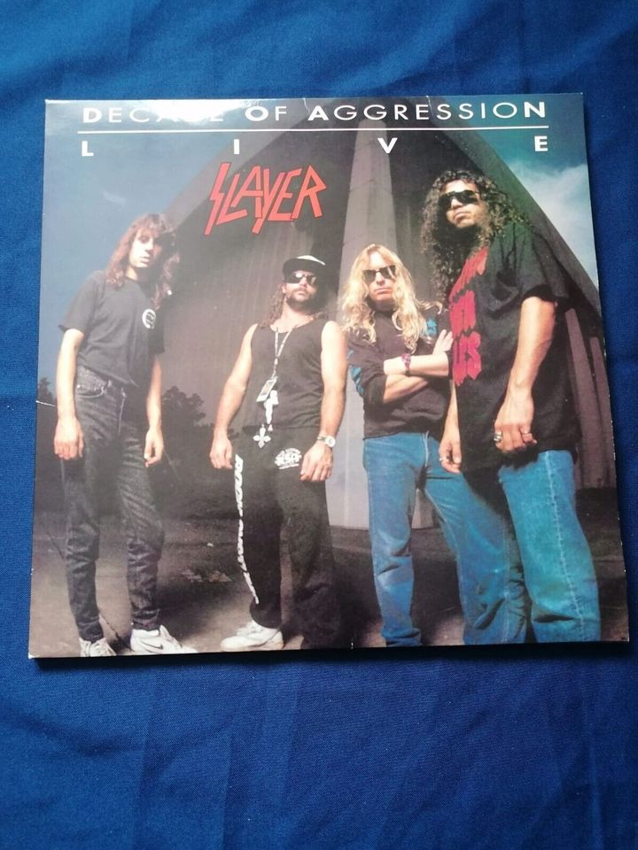 Slayer ‎– Decade Of Aggression Live - 12" Double Vinyl LP - 1991 in Vöhringen