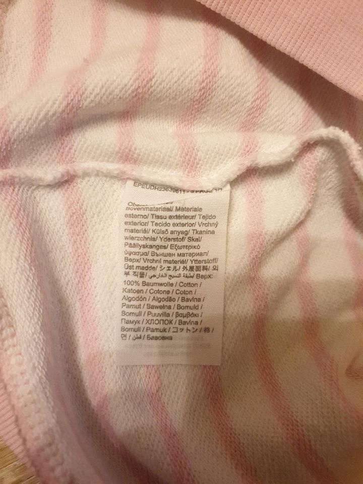 Steiff Sweatshirt in Rosa/Weiß gestreift.  Gr.116.  Top Zustand ❤ in Schwendi