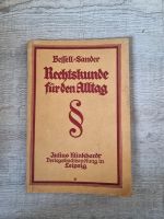Rechskunde für den Alltag 1927 Befell-Sander Sachsen-Anhalt - Halle Vorschau