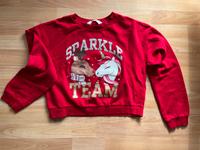 Roter Crop Pullover mit Einhorn Print Wuppertal - Cronenberg Vorschau