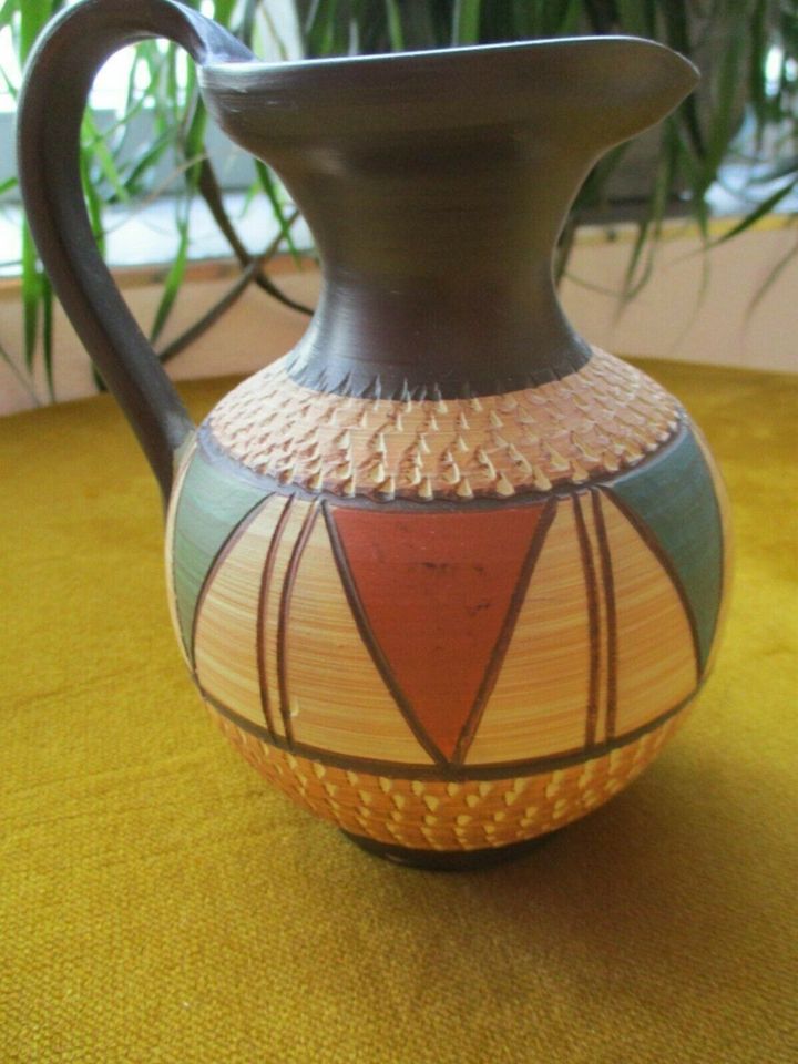 KuLe Keramik Klinker Vase von Kurt Lehmann Design Roma 50er Jahre in Kaufbeuren